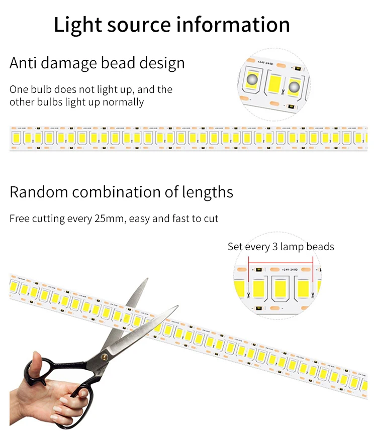 Borderless Linear Aluminum Groove Bedroom Living Room Light With Led ...