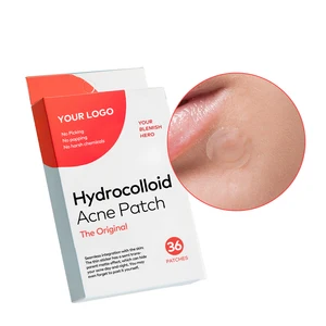 36 Counts Hydrocolloid Acne Patch Fast Healing Invisible Pimple Patch Korean Private Label Manufacturing Clear Spot Treatment