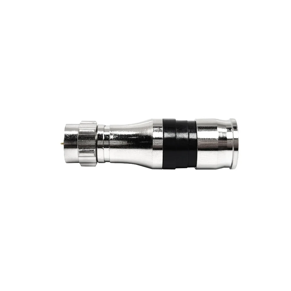 Communication Application F Type Male Coaxial Cable Connector to Rg11 Compression Adapter