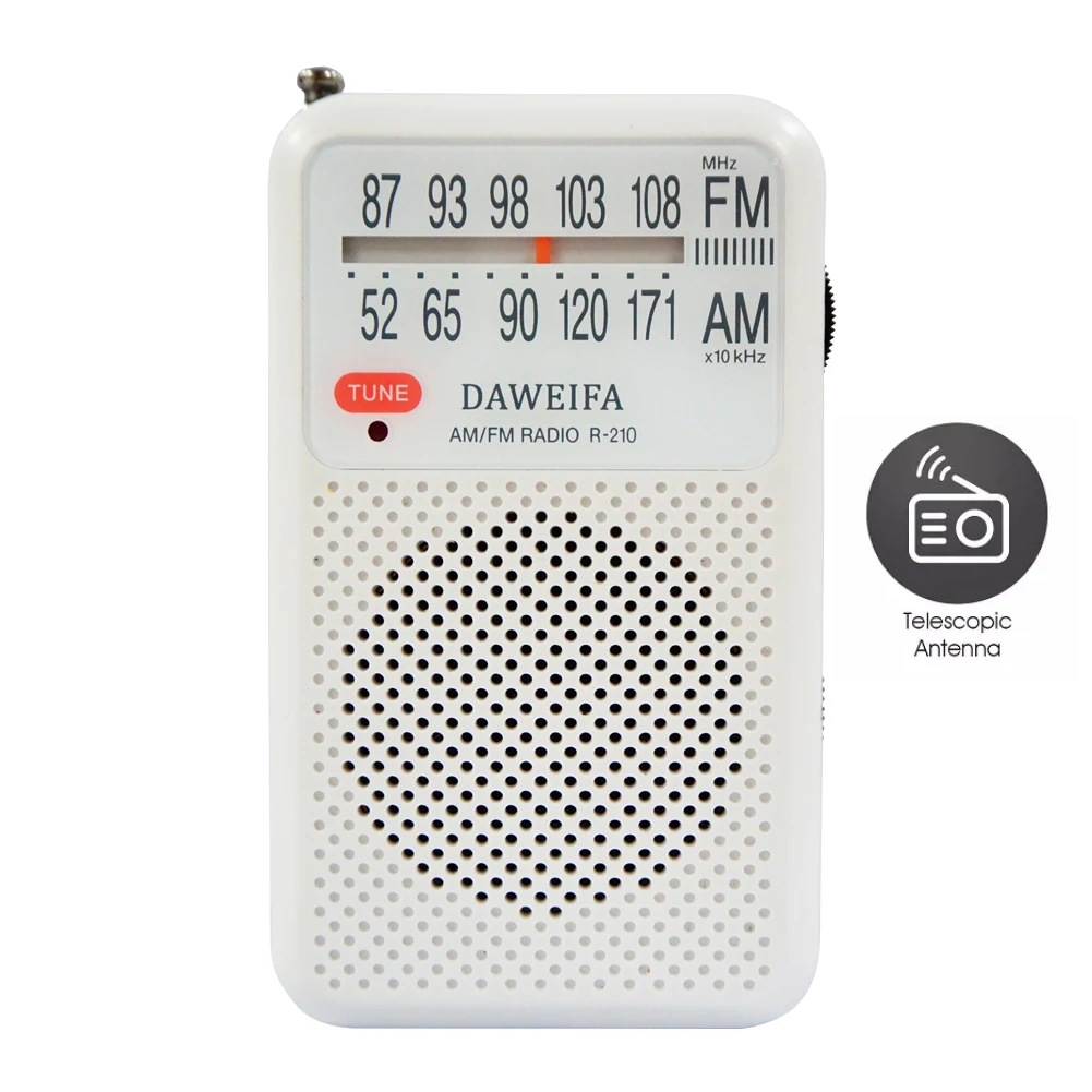 Long Lasting Battery Operated World Pocket  Radio Portable AM FM Radio Receiver for Sale