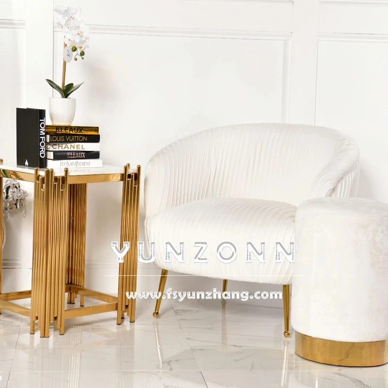 Modern Luxury Velvet Fabric Single Sofa Chair for Hotel and Living Room with 15-30 Days Delivery