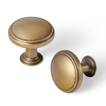 Hot Sale Goo-Ki 6781 Single Hole Cabinet Knobs Vintage Retro Bronze Drawer Knob Kitchen Hardware Furniture Handles & Knobs
