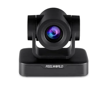 FEELWORLD USB10X 10x Zoom USB2.0 PTZ Video Conference Camera HD 1080p Plug and Play for Teleconference Broadcast Live Streaming