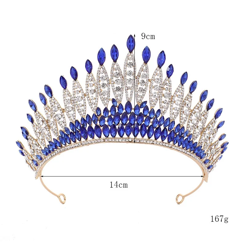 Новая Хрустальная корона, свадебные украшения для волос, диадема, повязка на голову, Тиары и корона, свадебная корона, Тиары для женщин