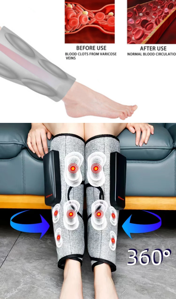 DVT Prevention Professional Medical Devices Pump Calf Massager Air Compression Leg Massager and Foot Massager Fujian manufacture