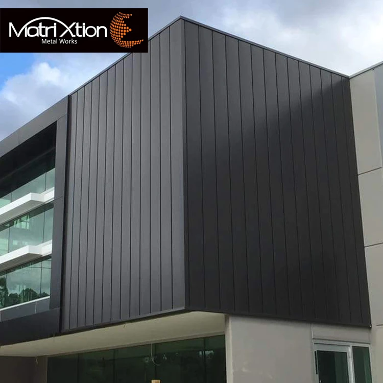 External Interlocking Metal Wall Cladding Aluminum Facade Outdoor ...