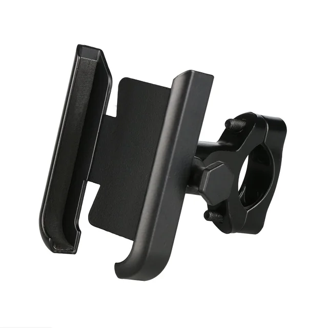 Bike Phone Holder Metal Adjustable Lock Bicycle Cell Phone Mobile Stand Clip Mount for E-bikes Aluminum Alloy
