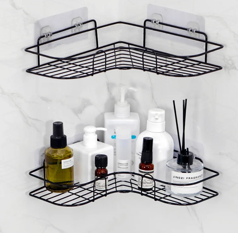 Bathroom Shelves Wall Storage Corner Organizers No Drill Shower