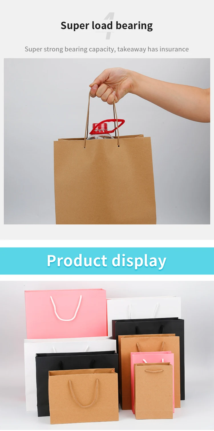 Customizable Paper Bag For Packaging With Handles And Is
