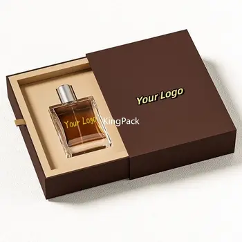 Custom Sliding Drawer Package Boxes Luxury Custom Cosmetic Essential Oil Dropper Bottle Empty Perfume Box