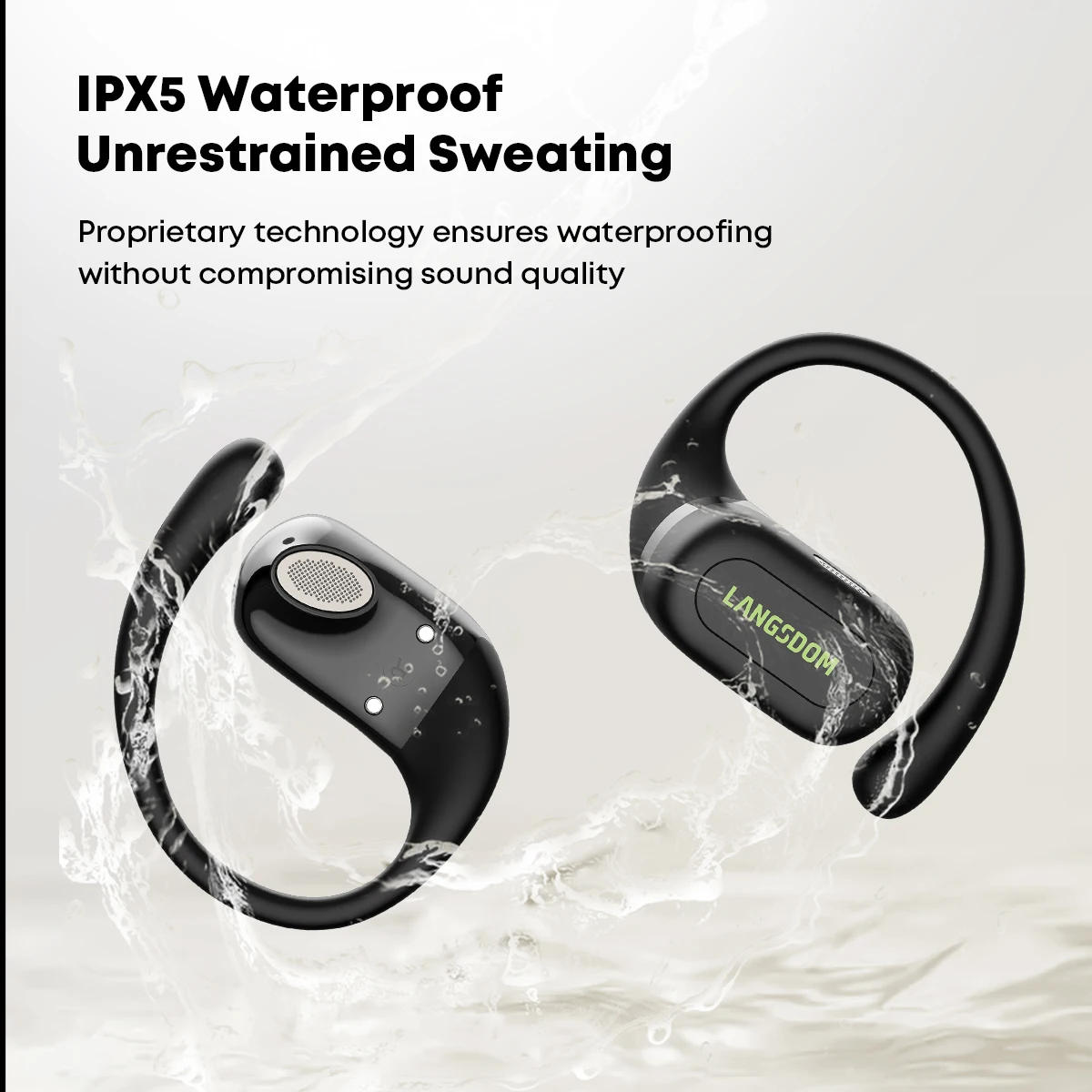 2024 Wireless EarHook Headphones Open Earhook Sports Headsets TWS Earbuds Bone Conduction Earphones 5.4 Bluetooth Audifonos