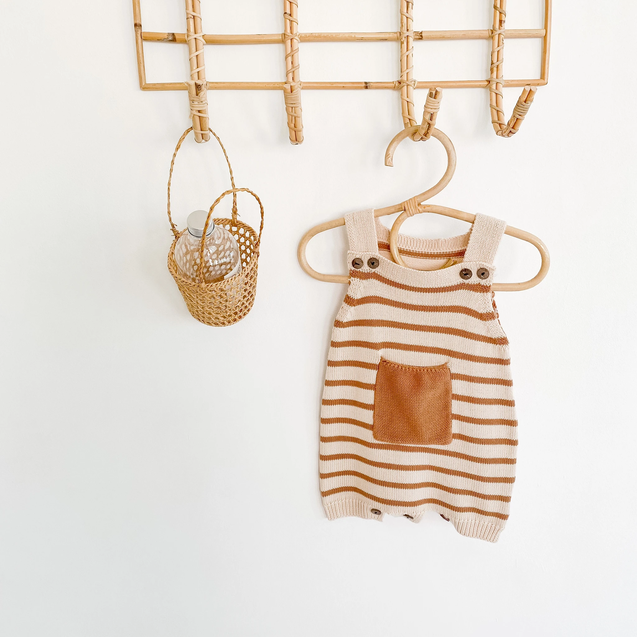 2023 осенний полосатый слинг с карманами, детская одежда унисекс, детский комбинезон, вязаный шерстяной комбинезон, комбинезон, одежда