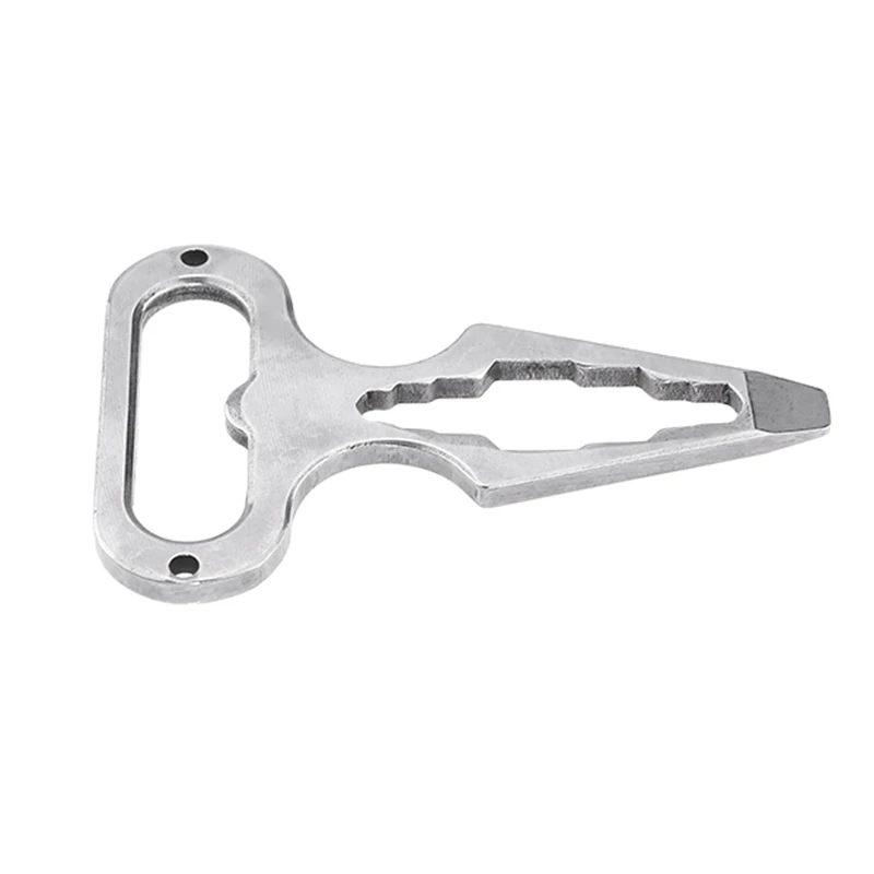 Sheet Metal Processing Outdoor Camping Multi-tool  Gear Bottle Opener Wrench Keychain