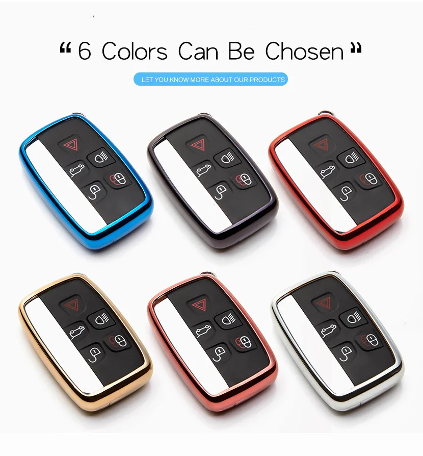 Чехол для автомобильного ключа из ТПУ Роскошный чехол для ключа из силикона чехол для автомобильного ключа дистанционный ключ для автомобиля Land Rover Discover