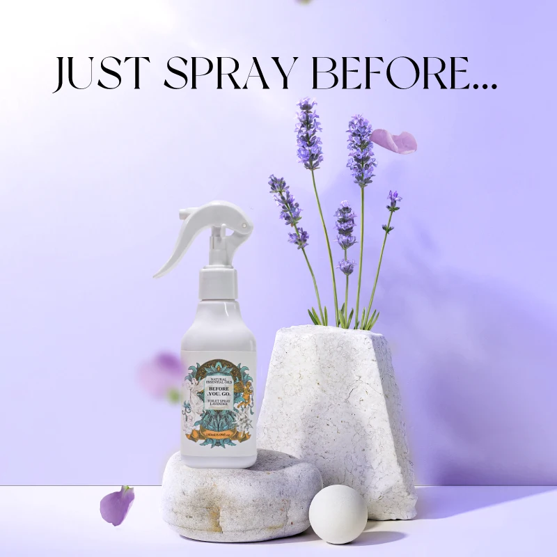 Private Label Natural Pre Poo Odor Away Poo Pourri Toilet Spray Use Before You Go Toilet