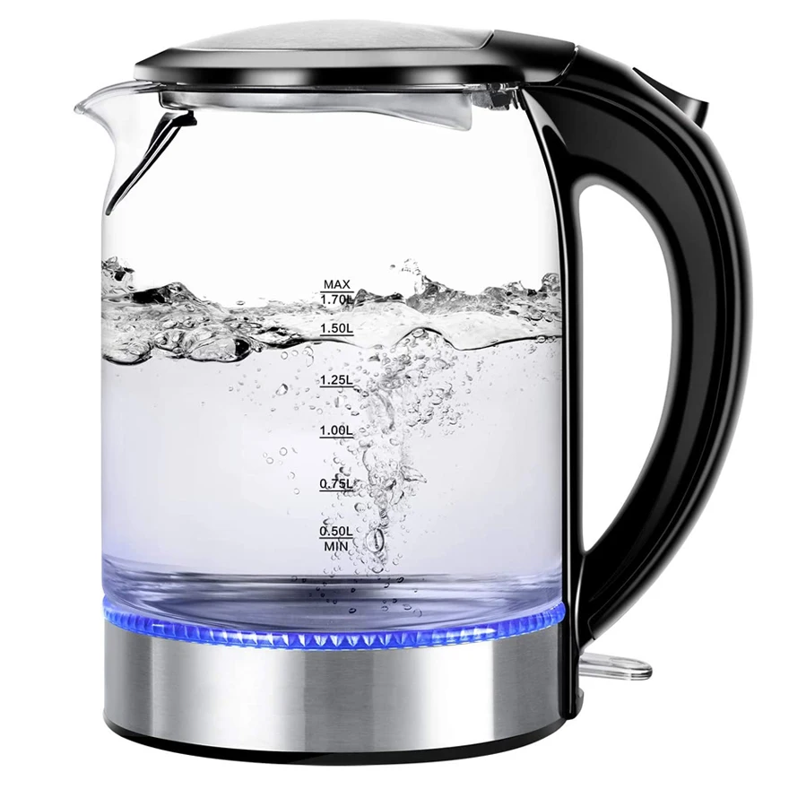 Source Wholesale Cheap Home Appliances 1.7L Stainless Steel glass Kettle  High Quality Hot Water Boiling Kettle Water electric kettle on m.alibaba.com