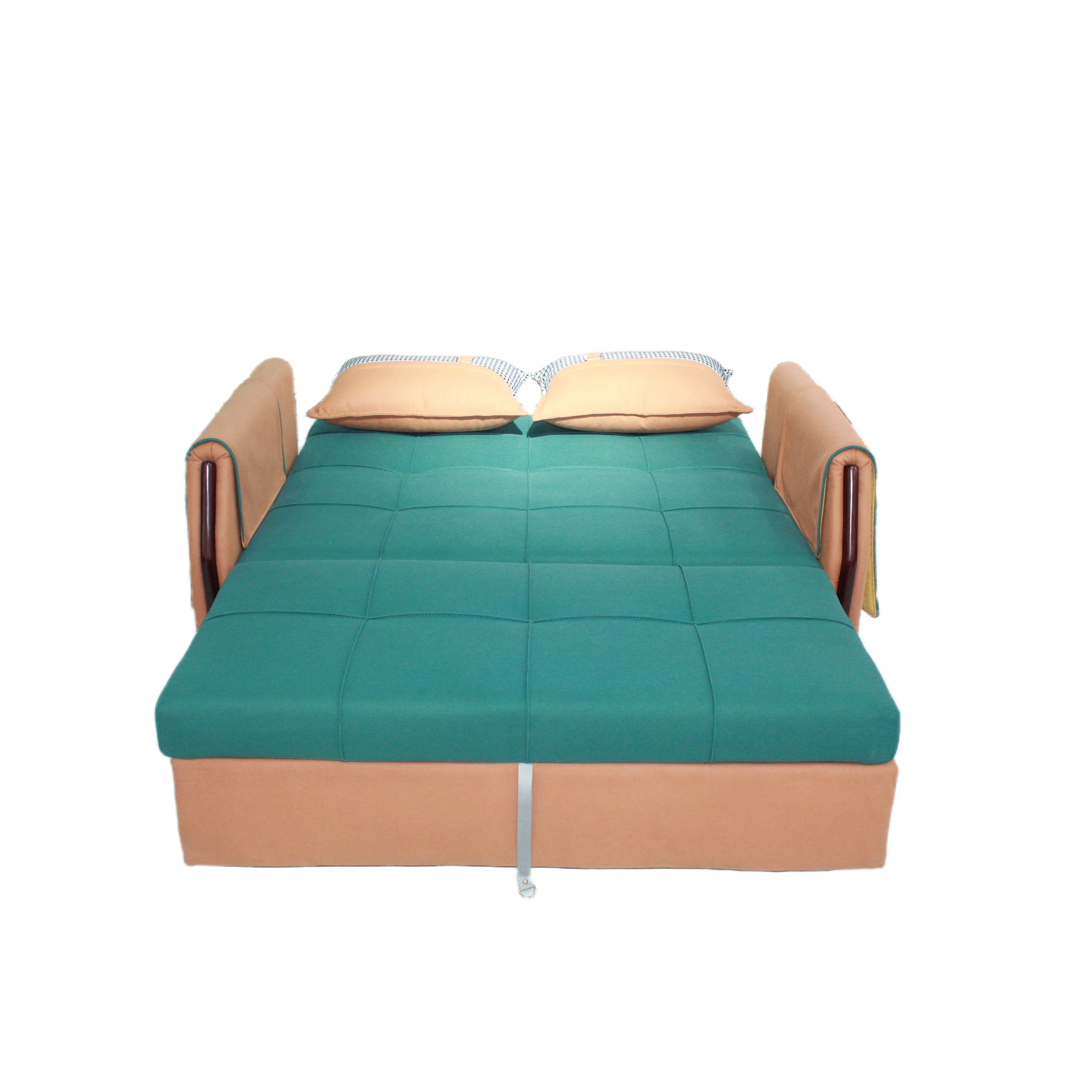 Fabric Dualpurpose Sofa Simple Single Living Room Folding Bed Small