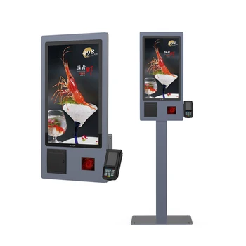 Self Ordering Touch Screen POS System Self Service Payment Order Kiosk for fast food McDonald's/KFC/restaurant