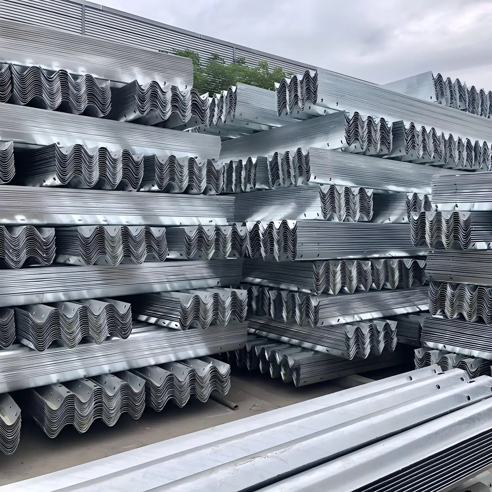XZL Roadway Metal Guard Rail Anti Collision Galvanized Steel W Beam Crash Barrier Traffic Safety Highway Guardrail