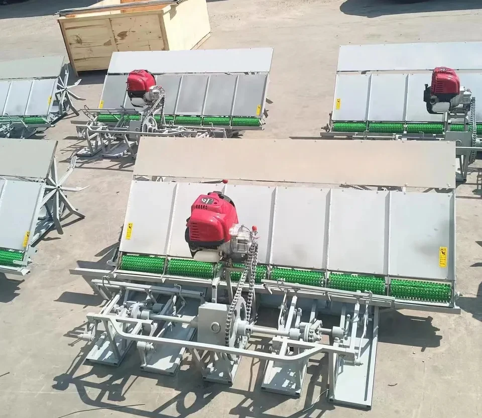 Factory Supply 6 Row Manual Rice Transplanter Machine Quality Paddy Seeds Planter Rice Planting Machine