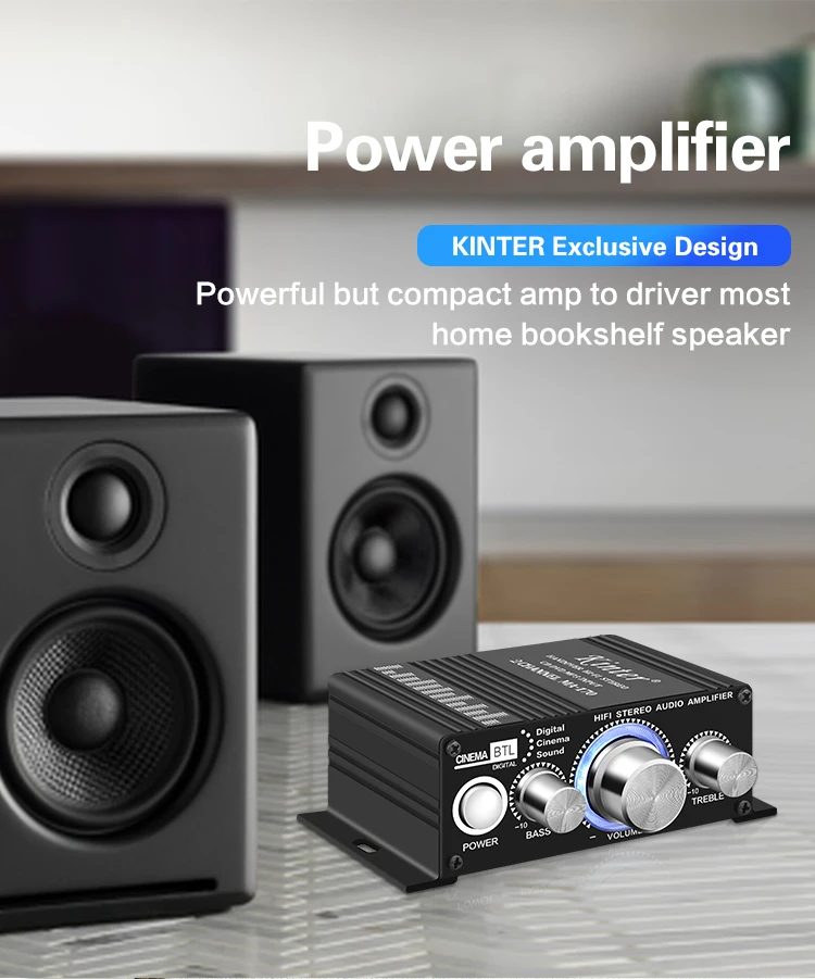 Kinter Ma170 Dc12v 2 Channel Home Mini Hifi Sound Audio Power