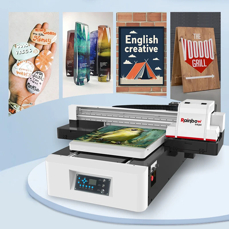 Large Format UV Flatbed Printer UV A1 6090 Digital Flatbed Printer for LED Phone case Glass UV Printing Machine