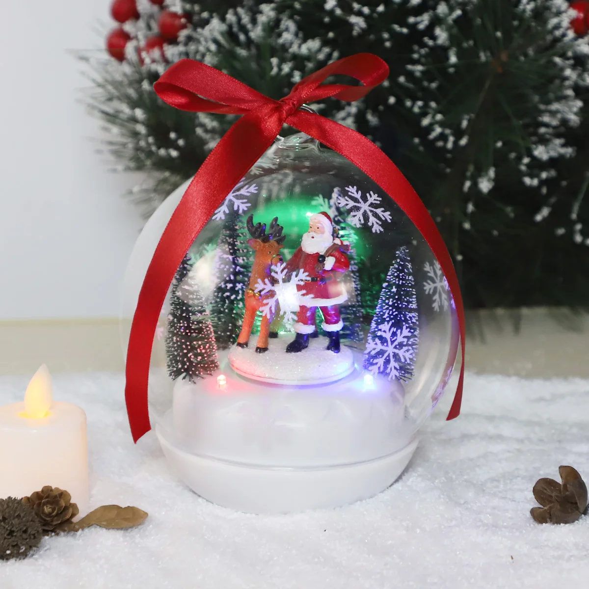 personalisedsmall christmas decoration ball cheap glass light up glass ornament christmas balls ornaments