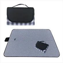 camping essentia hot-sale OEM portable waterproof Printed outdoor 600D Oxford picnic blanket Portable folding Mini Picnic Mat