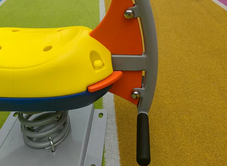 Factory Direct Sales Baby Rocking Spring Horse for Kids Indoor and Outdoor Amusement Park Plastic Seat