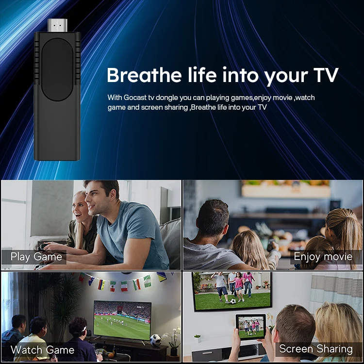 New Mi U8 TV Stick BT Voice Remote Dual Wifi HDR Android 10 TV Box 4K Quad Core Set-top Box Fire Tv Stick Q6 With Magistv