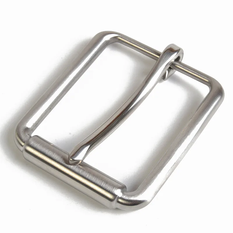 40mm Simple Square Belt Head Accessories Brushed Stainless Steel Pin ...