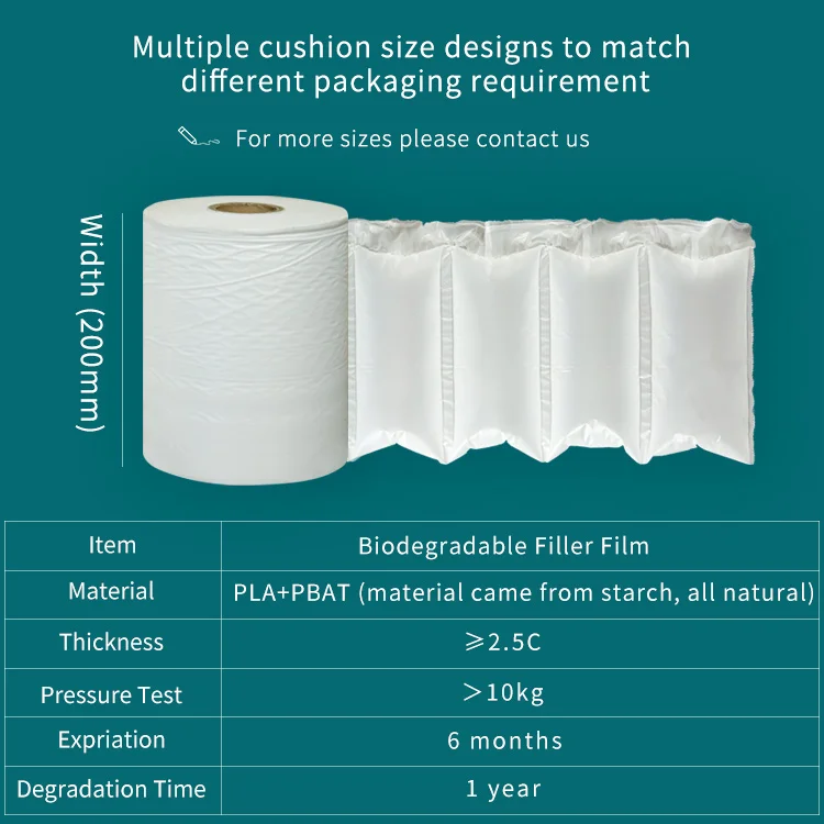 MINI AIR OK Compost Inflatable PLA Plastic Air Pillow Cushions