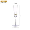 Golden waist champagne glass