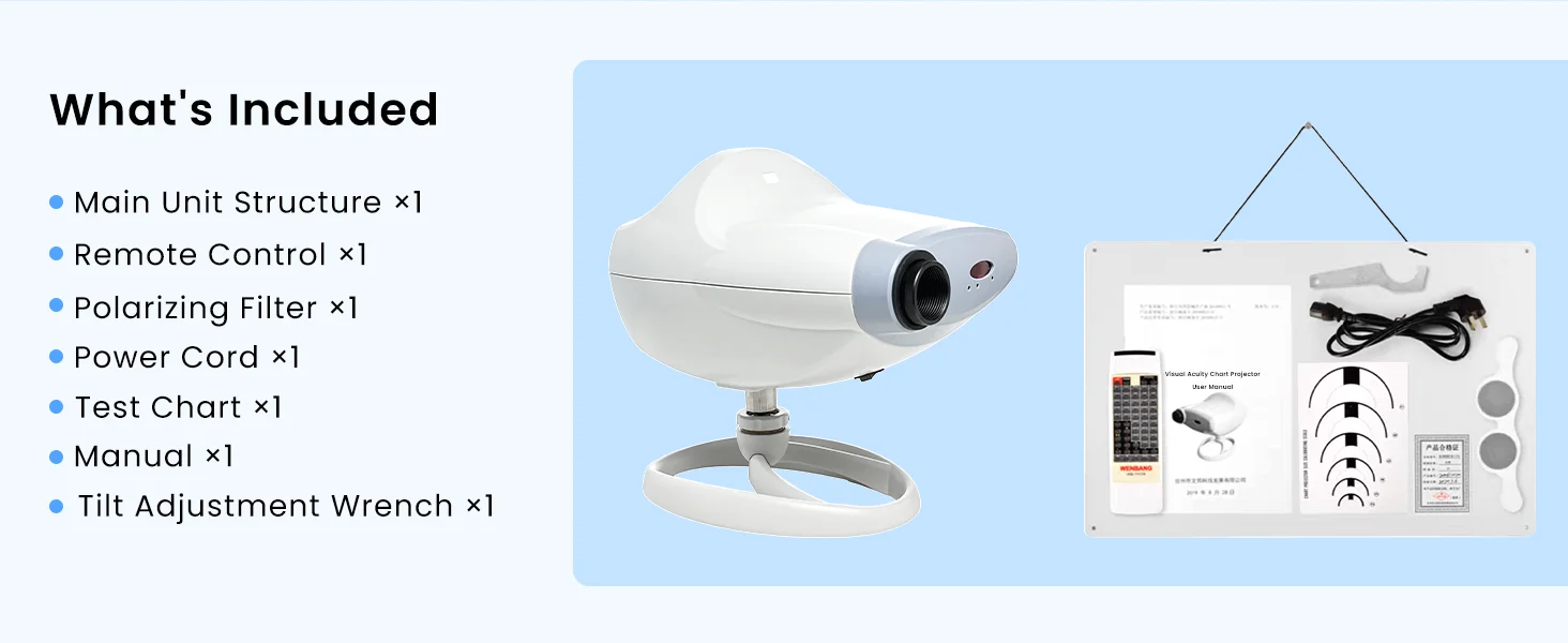 Hot Selling Optical Instrument Eye Chart Projector Vision Chart Projector for Optometry Shops