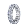 Rectangular Shape White Zircon Ring