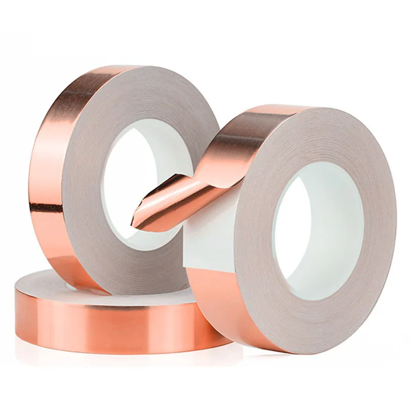 Customized 0.05mmThickness Pure Copper Adhesive Foil Tape Conductive ...