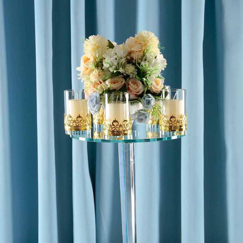 Dexi Luxury Modern Candle Stick Holder Decorative Tall Candelabra For