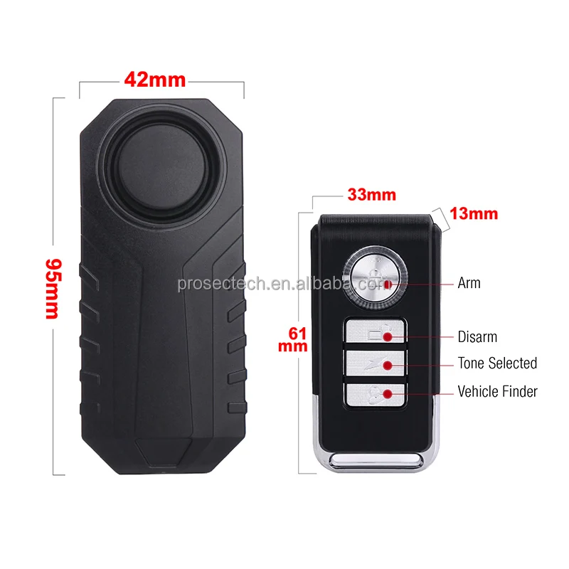 Online Best Seller Security Antitheft Bike Alarm Wireless Burglar