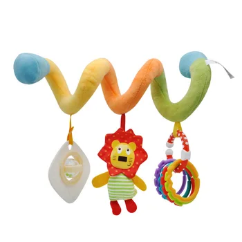 Customized Spiral Stroller Car Seat Toy Crib Cot Toy Pram Hanging Rattles for Baby Gift