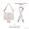 Correa de hombro ajustable blanca