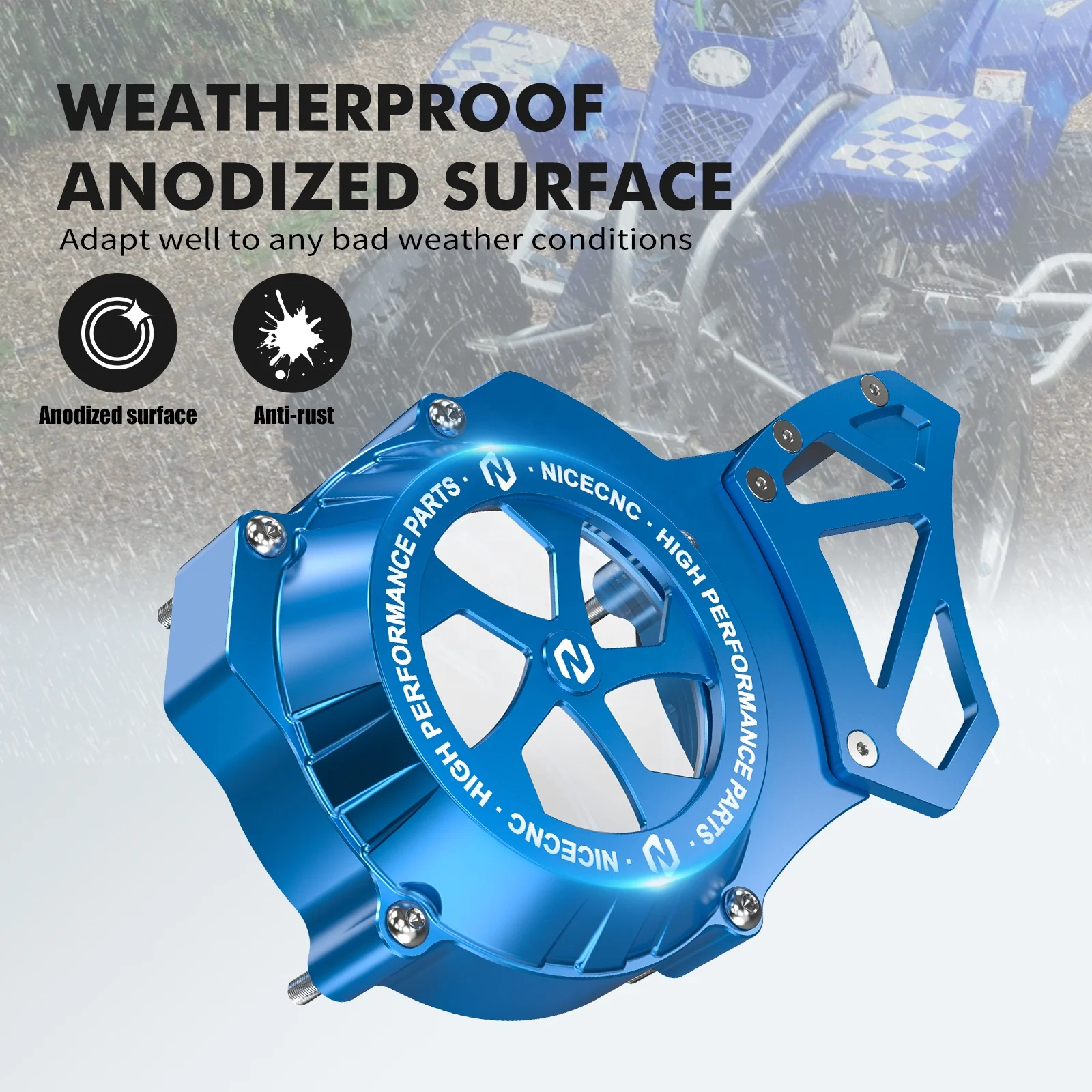 NICECNC Para Yamaha 200 Blaster, Cubierta De Bomba De Aceite De Motor De Aluminio, Accesorios Para ATV Yamaha Blaster 200 YFS200 1988-2006 YFS200SE - View #3