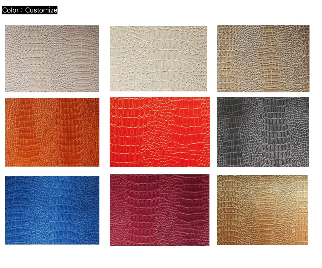 Pvc Synthetic Faux Leather Material For Furniture Bags Shoes Belt And