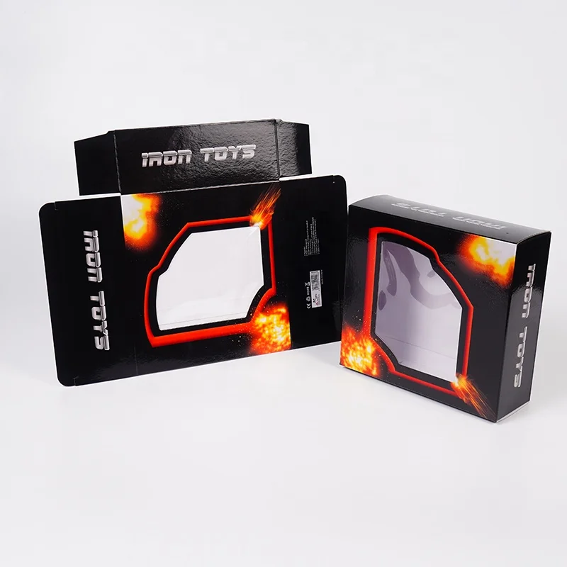 Custom Small Mini Printed Toy Doll  Model Car Box Packaging Wholesale Pet Toy Cardboard Packaging Box With Window