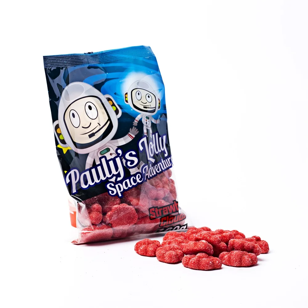 Factory Custom Made Cloud Shaped Gummies With Strawberry Flavor in Soft Candies