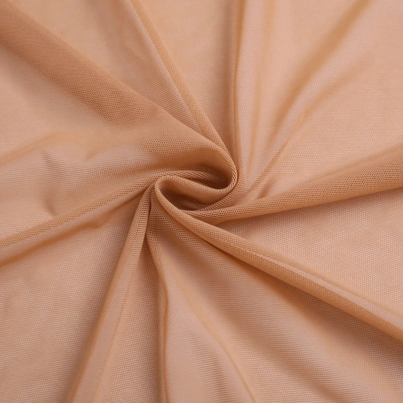 Por yarda elástica piel humana-Color elástico de malla de