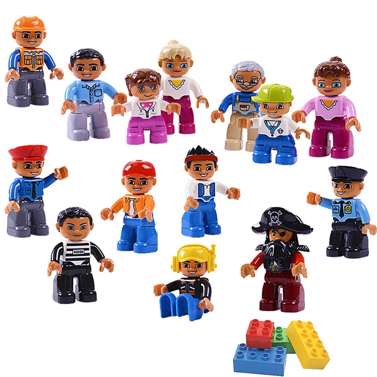 People Figures for Kid, Preschool Toys STEM Building Blocks People Set, Compatible with Major Brands Building Blocks for Toddler