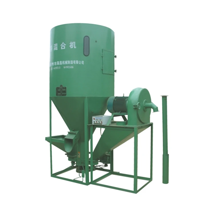 Feed Mixer Machine Animal 1000kg Vertical Mixer For Animal Feed Corn