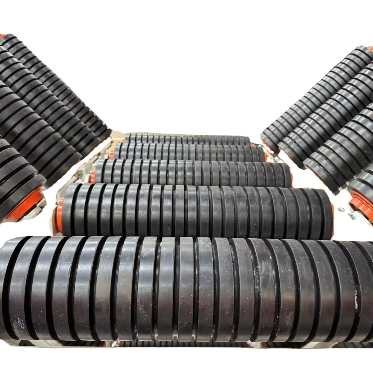 Impact Roller with Rubber Ring for Gravel Transport