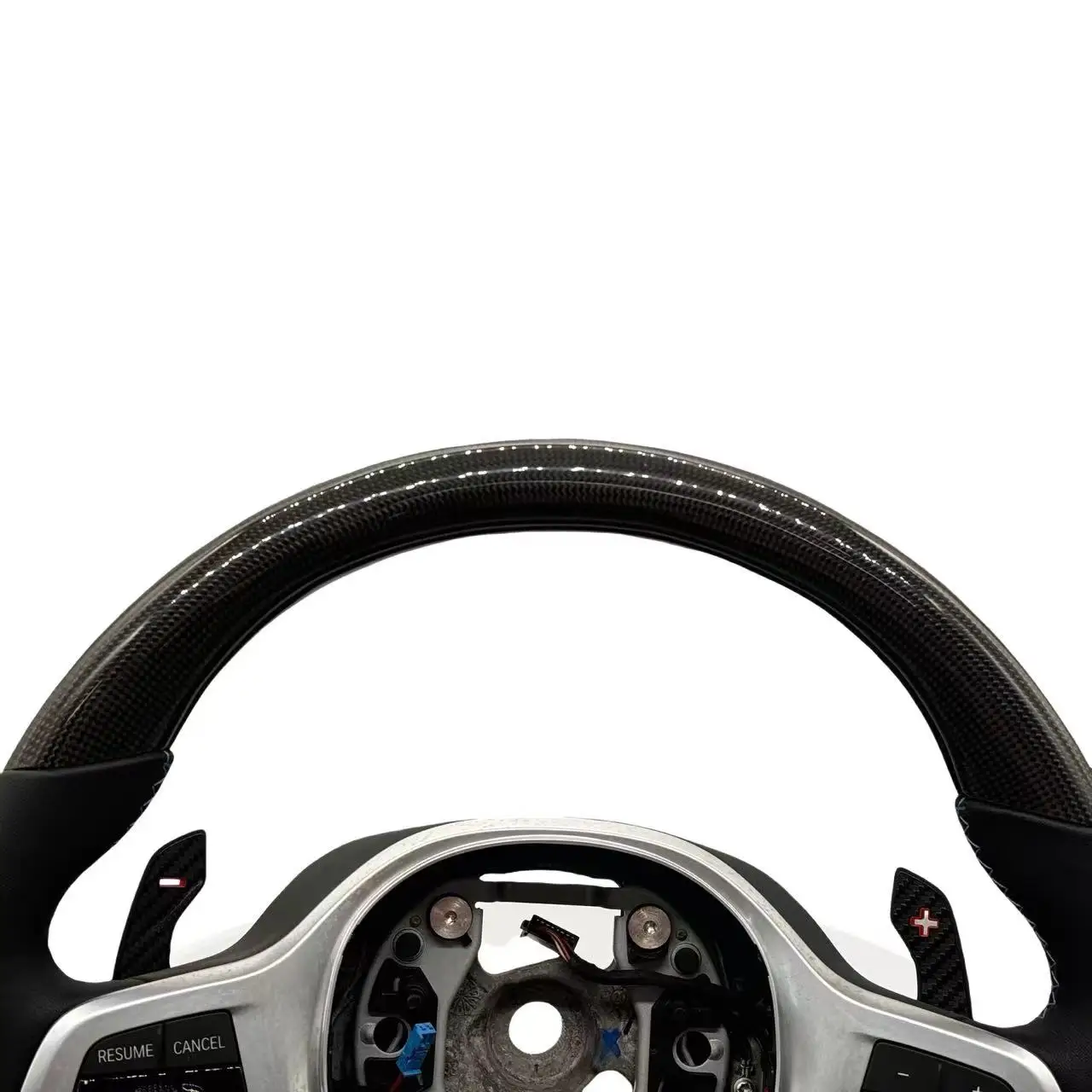 With M Performance Paddle Shifters Custom Carbon Fiber Car Steering Wheel for BMW 5 7 Series G30 G31 G38 G11 G12 X7 G07