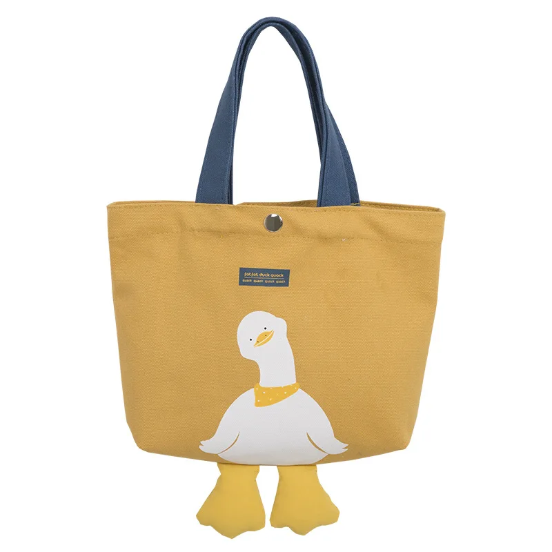 HOSHOM New Style Cute Custom Printing Mini Canvas Hand Bag Fashion Fabric Tote Bags